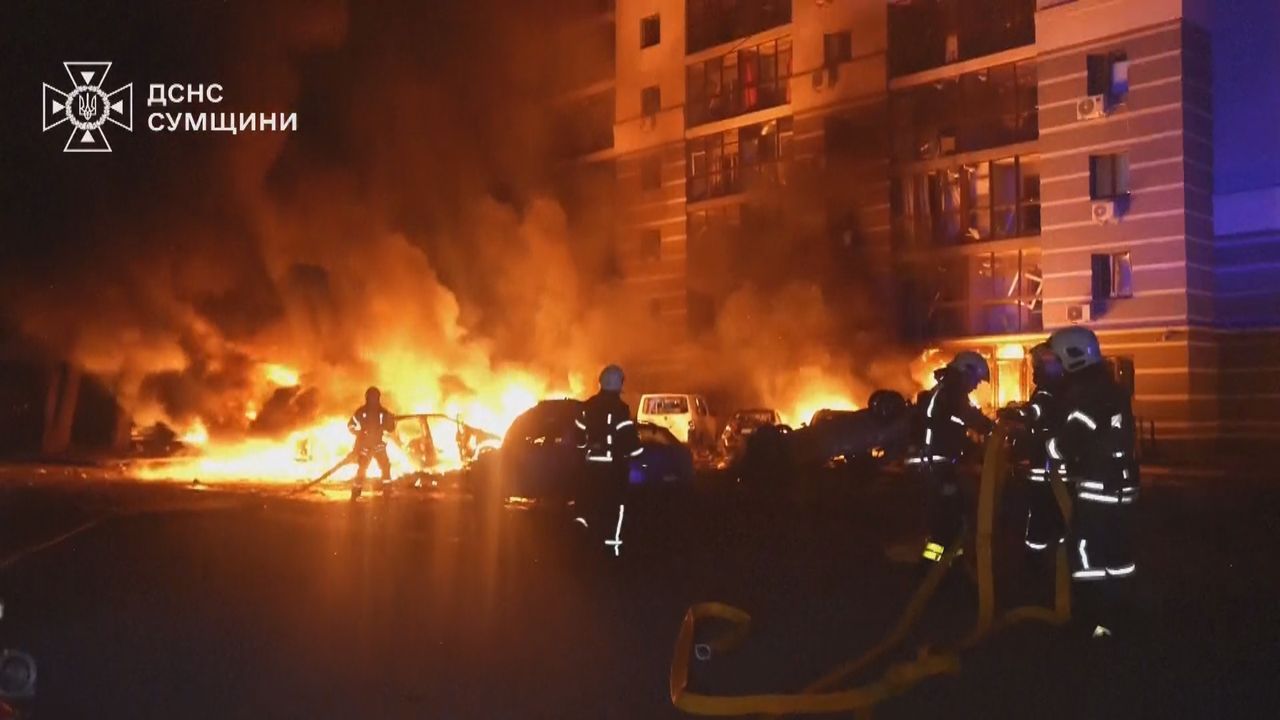 Russischer Drohnenangriff auf Sumy: Schwere Schäden, keine Verletzten