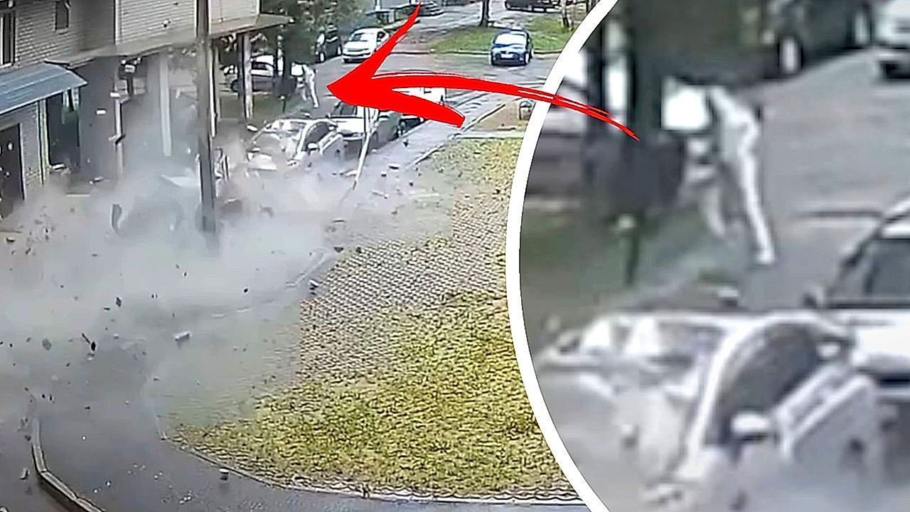 Video: Hauswand stürzt ein – Passantin hat unglaubliches Glück