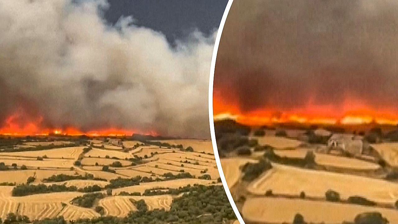 Video: Hitzehölle in Europa: Zwei Tote bei gewaltigem Flurbrand in Spanien