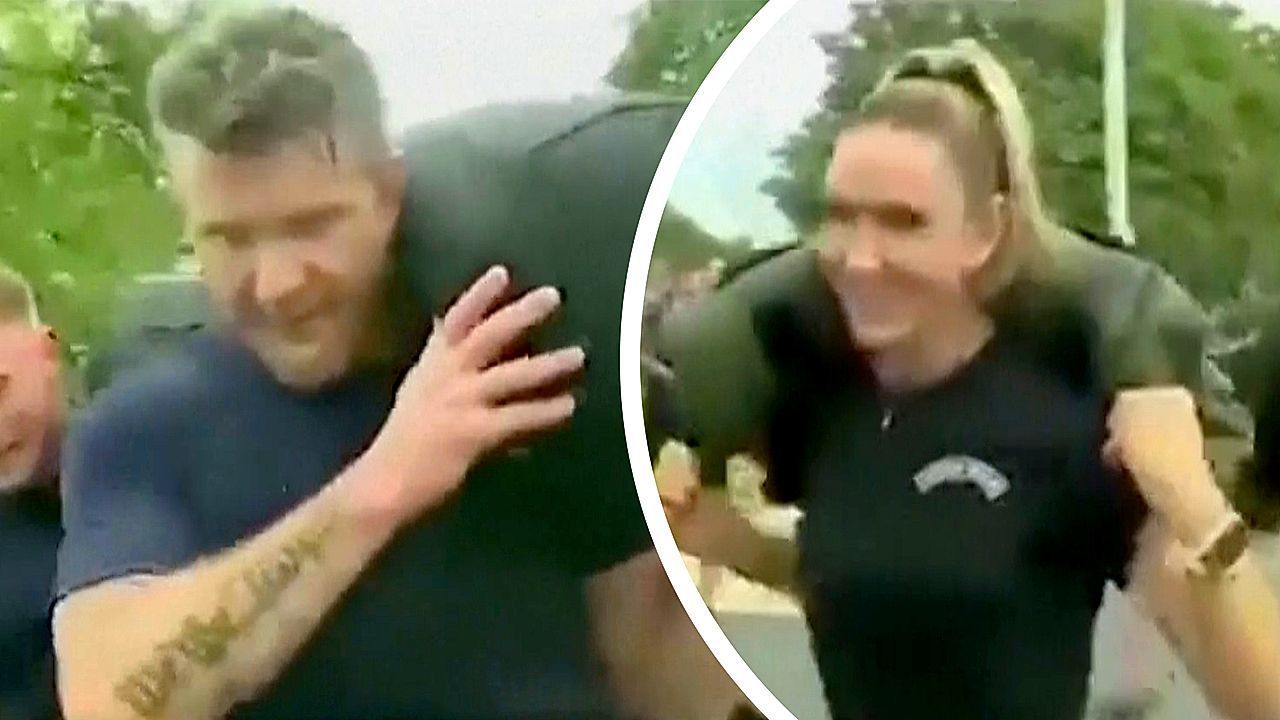 Training mit US-Truppen: Trumps Schwiegertochter und Hegseth kommen ins Schwitzen