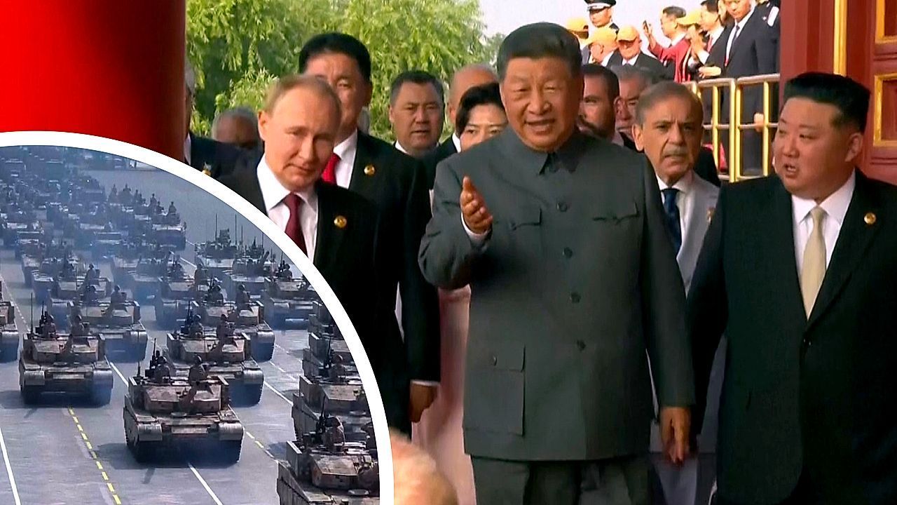 Pekings Machtdemonstration: Putin, Xi und Kim feiern sich mit massiver Militärparade