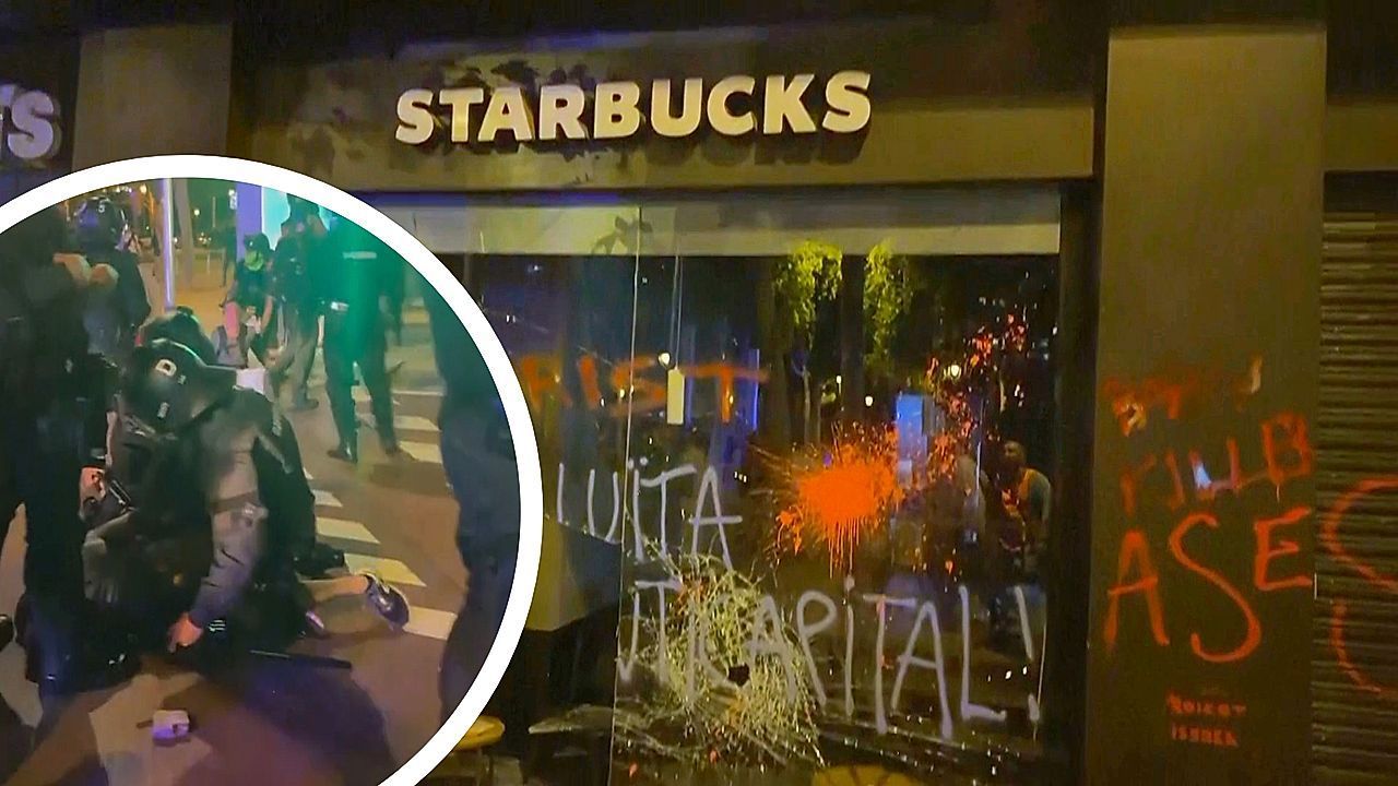 Pro-palästinensische Proteste in Barcelona eskalieren – Festnahmen und Sachschäden