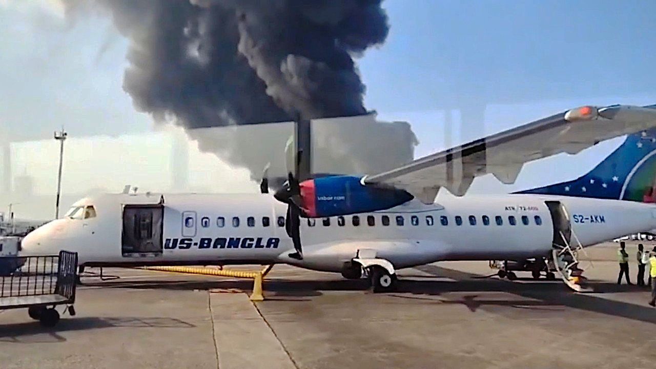 Bangladesh's main airport halts flights after major fire breaks out