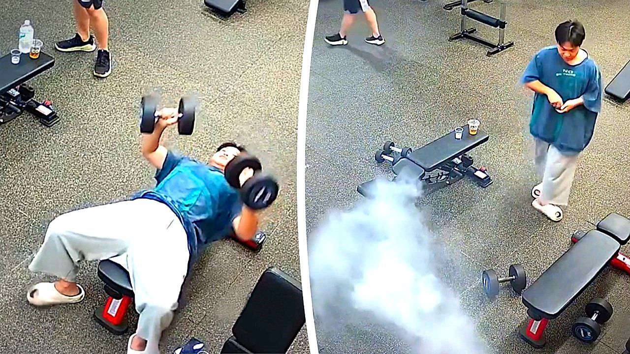 Rauchwolke im Fitnessstudio: Hantel sorgt für qualmendes Handy