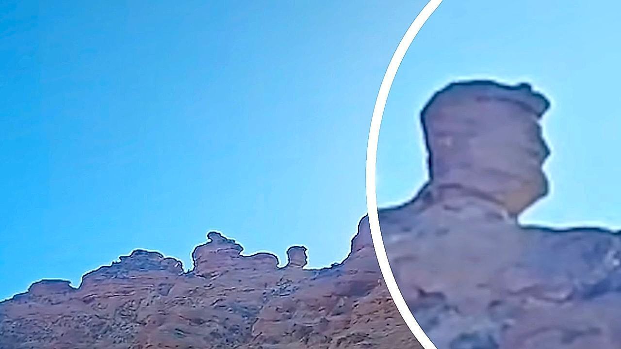 Video: Tourist spots rock formation resembling Donald Trump
