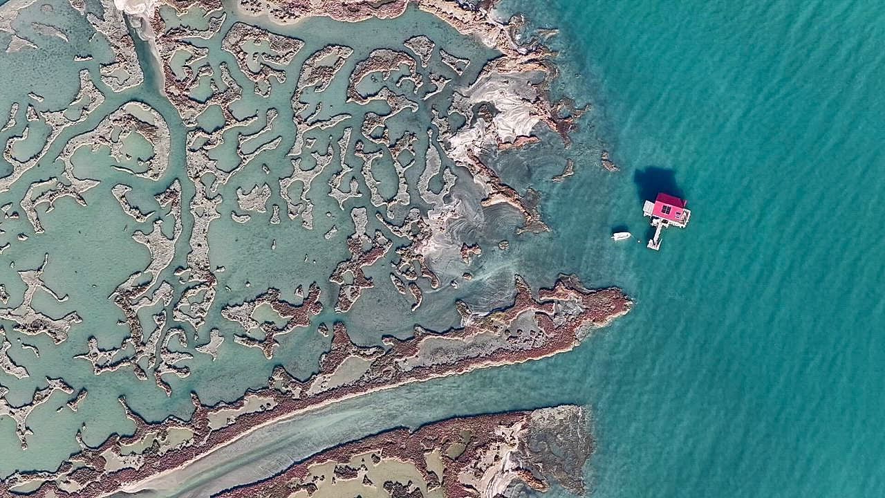 A living watercolor: Drone reveals surreal beauty of Turkish lagoon