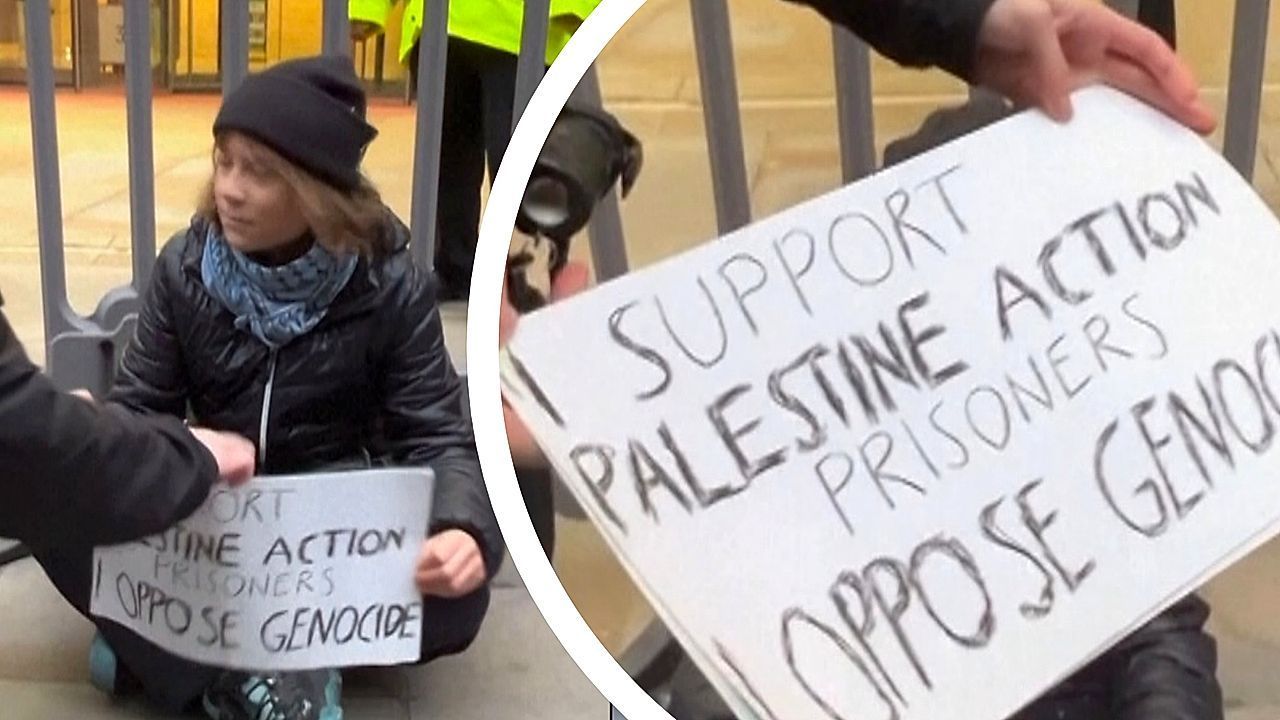 Video: Solidarität mit Hungerstreik: Greta Thunberg in London festgenommen