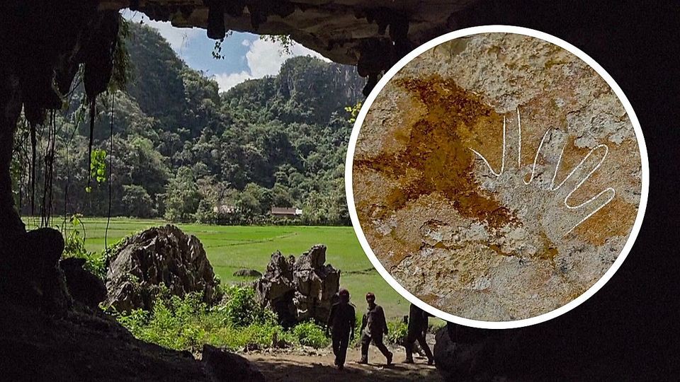Älteste Höhlenkunst der Welt: Forscher entdecken Urzeit-Hand in Indonesien