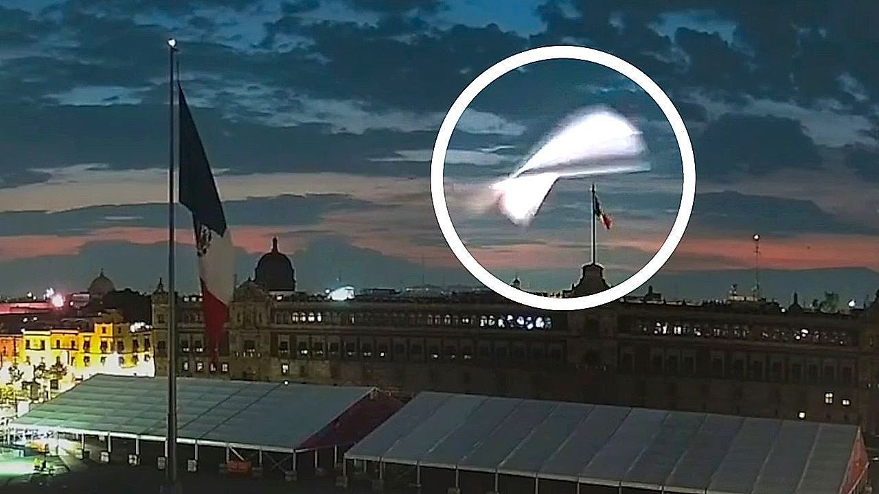 Video: Mystery flying shapes spotted above luxury hotel in Mexico City