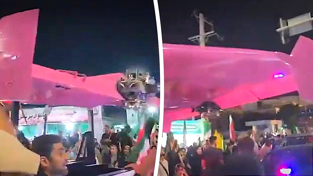 Video: Bizarre Propaganda im Iran: Regime feiert Mädchentag mit rosa Drohnen