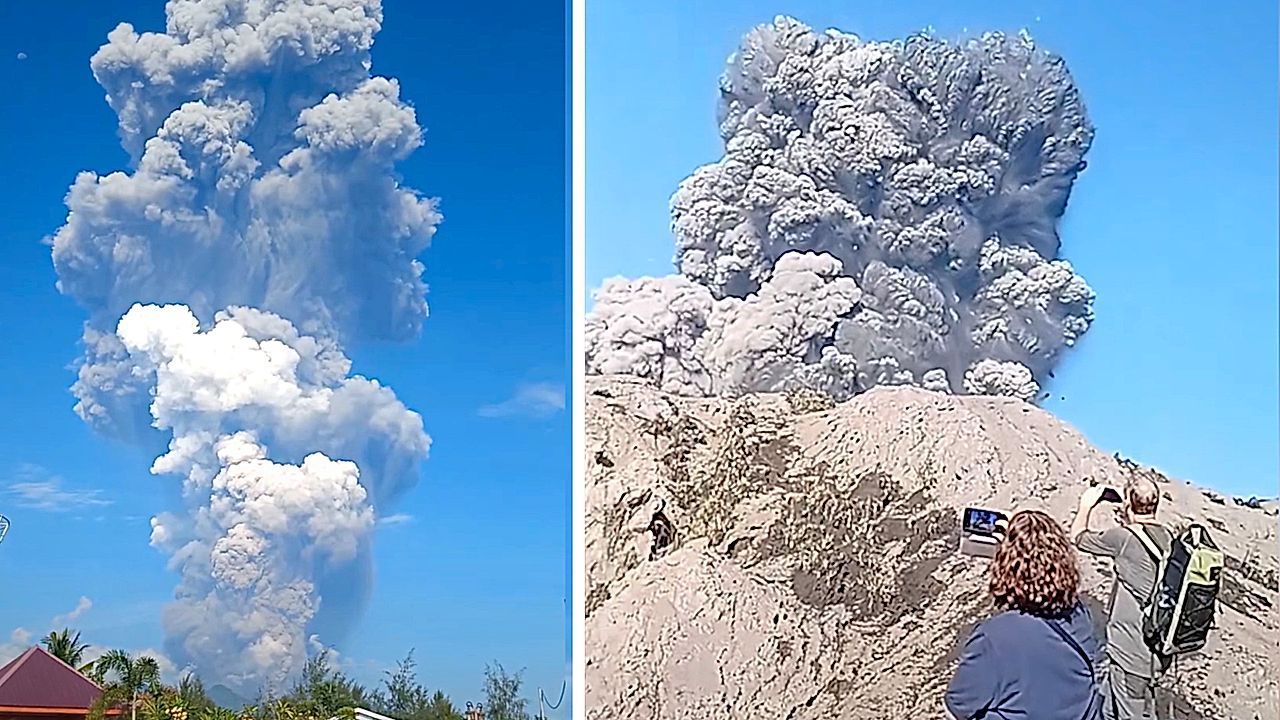 Video: Tragödie in Indonesien: Vulkanausbruch tötet drei Bergsteiger