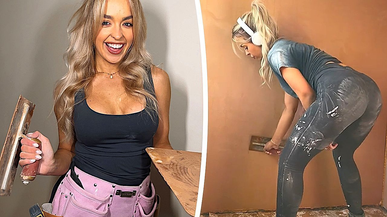 Video: Woman turned plasterer says people don't take her seriously because she's so GLAM