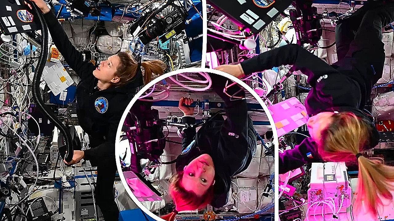 Video: European astronaut does the vacuuming 260 miles above Earth on the ISS