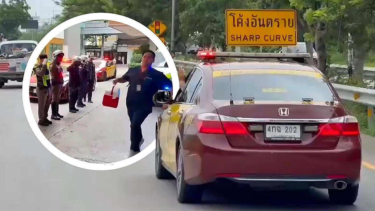 Video: Police race donor heart through Bangkok traffic to hospital in 48-minute life-saving dash