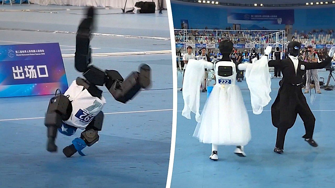 Video: Humanoid robots show off breakdance moves at World Humanoid Robot Games
