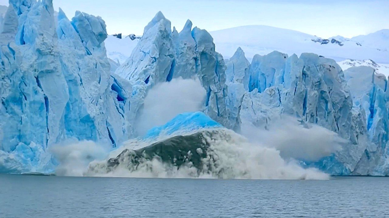Video: Tourist captures massive Perito Moreno glacier fall in Argentine Patagonia