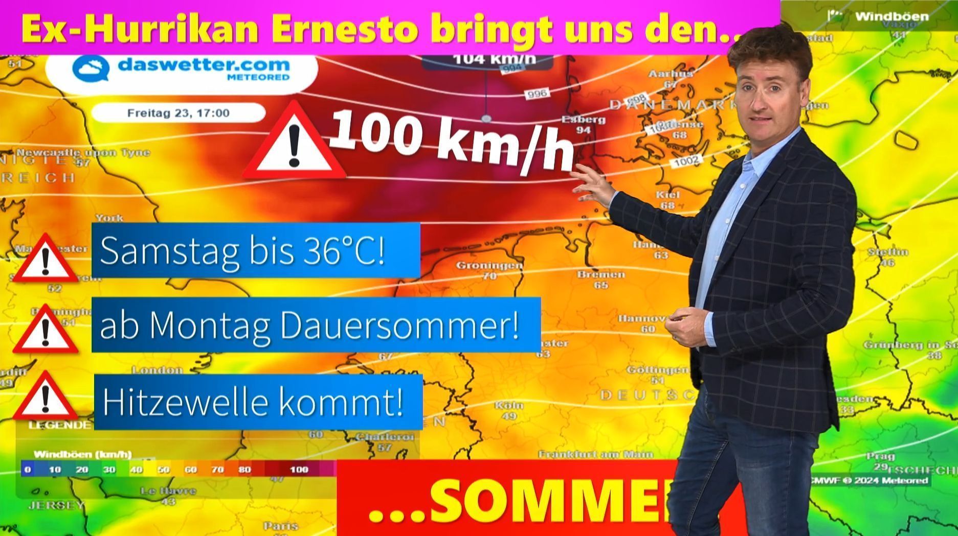 Omega-Hoch bringt Deutschland Hitzewelle bis in den September hinein. Wie heiß wird es in den einzelnen Regionen von Deutschland?