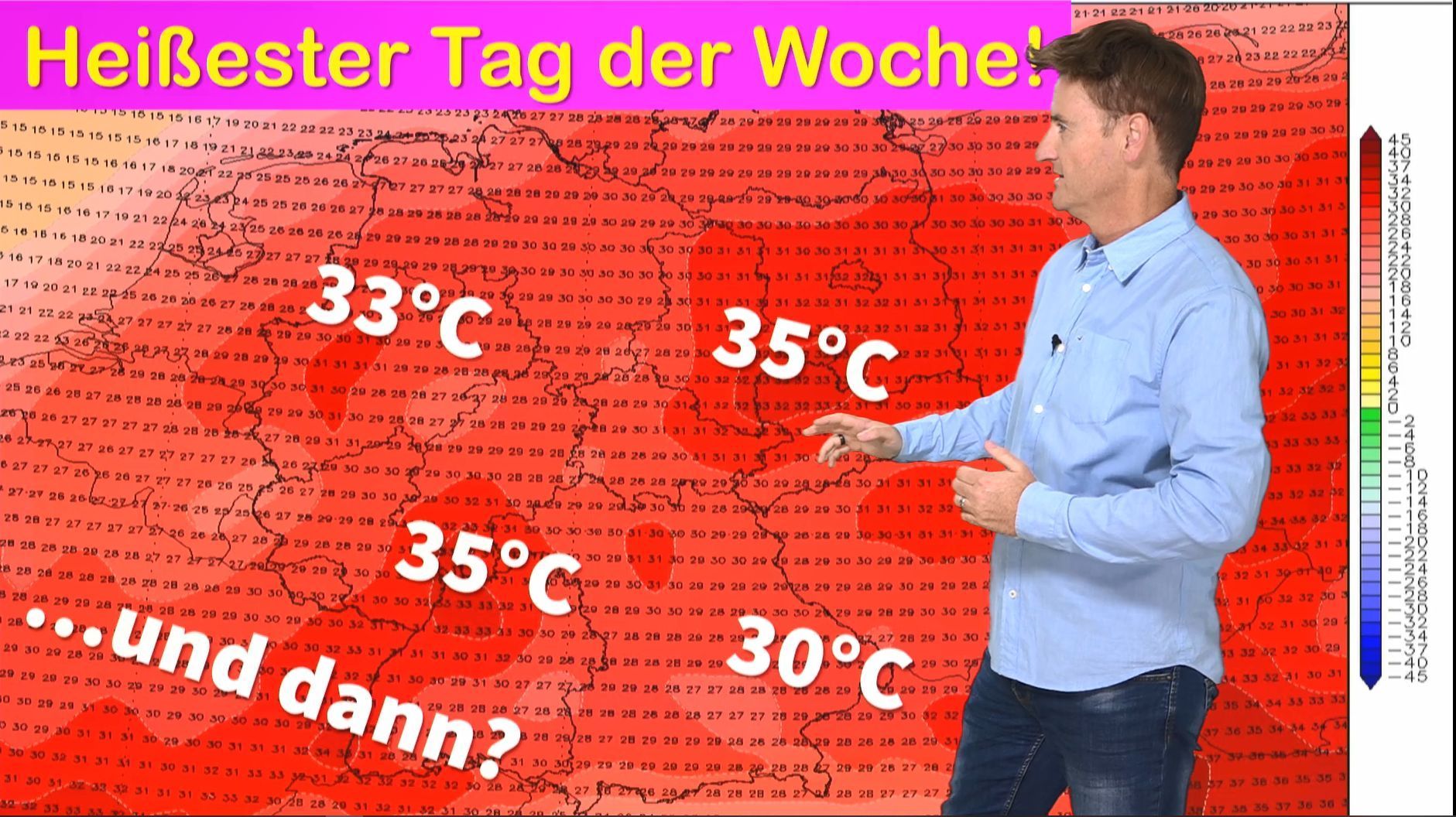 Heute ein heißer Tag: Das ist nur das Vorspiel! Nächste Woche Sommerhoch mit Sonnenschein und Dauerhitze!