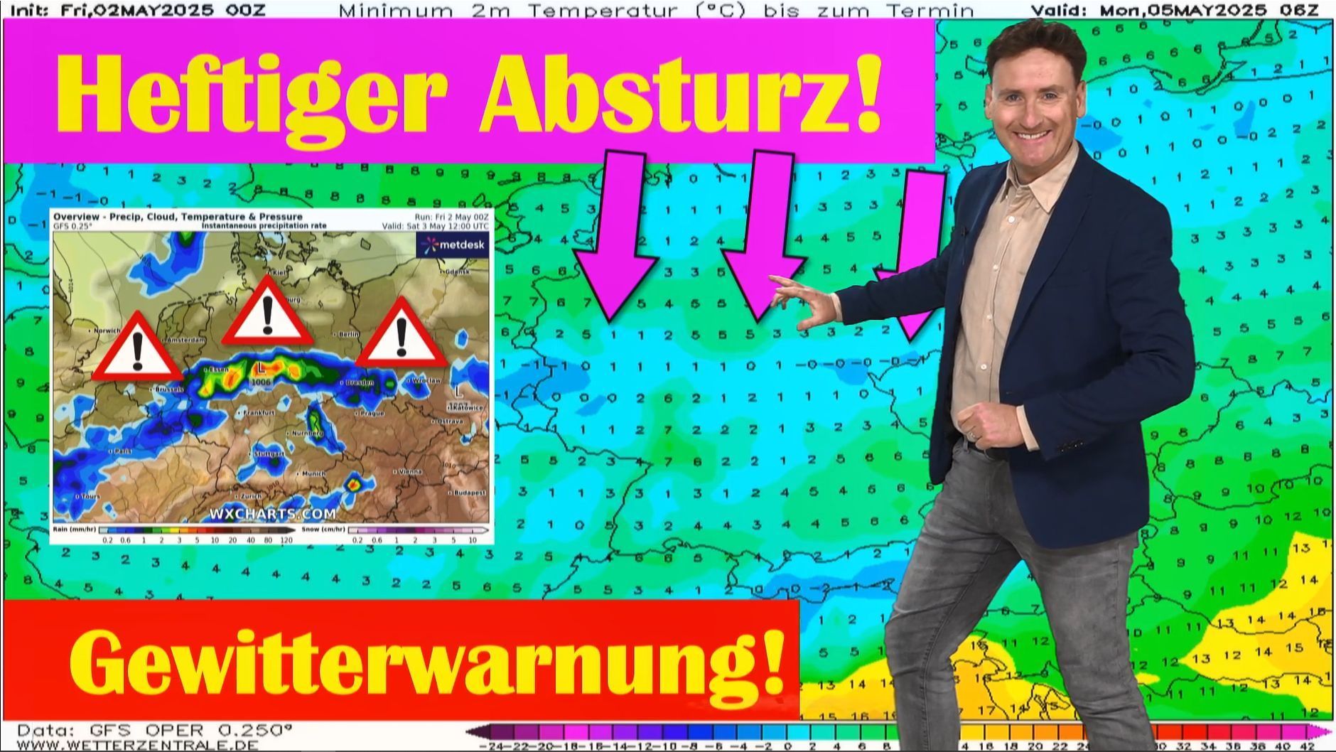 Gewitter- und Unwetterwarnung für Deutschland- danach deutlich kälter, doch die Dürre bleibt!