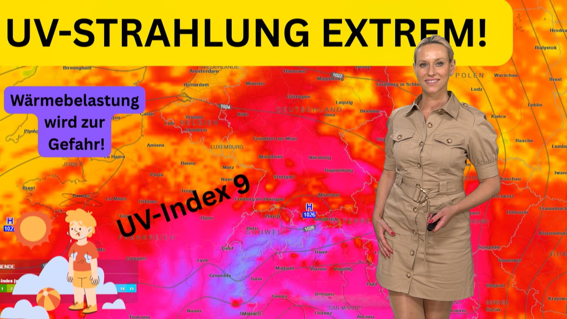 Video: Hitzewelle rollt auf Deutschland zu! UV extrem, bis 40 °C – Hitze-Blase baut sich dramatisch auf!