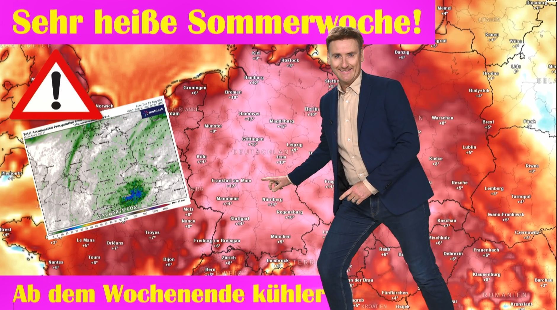 Video: Längste Hitzewelle des Jahres 2025 - Experte: "Sie könnte regional historisch ausfallen"