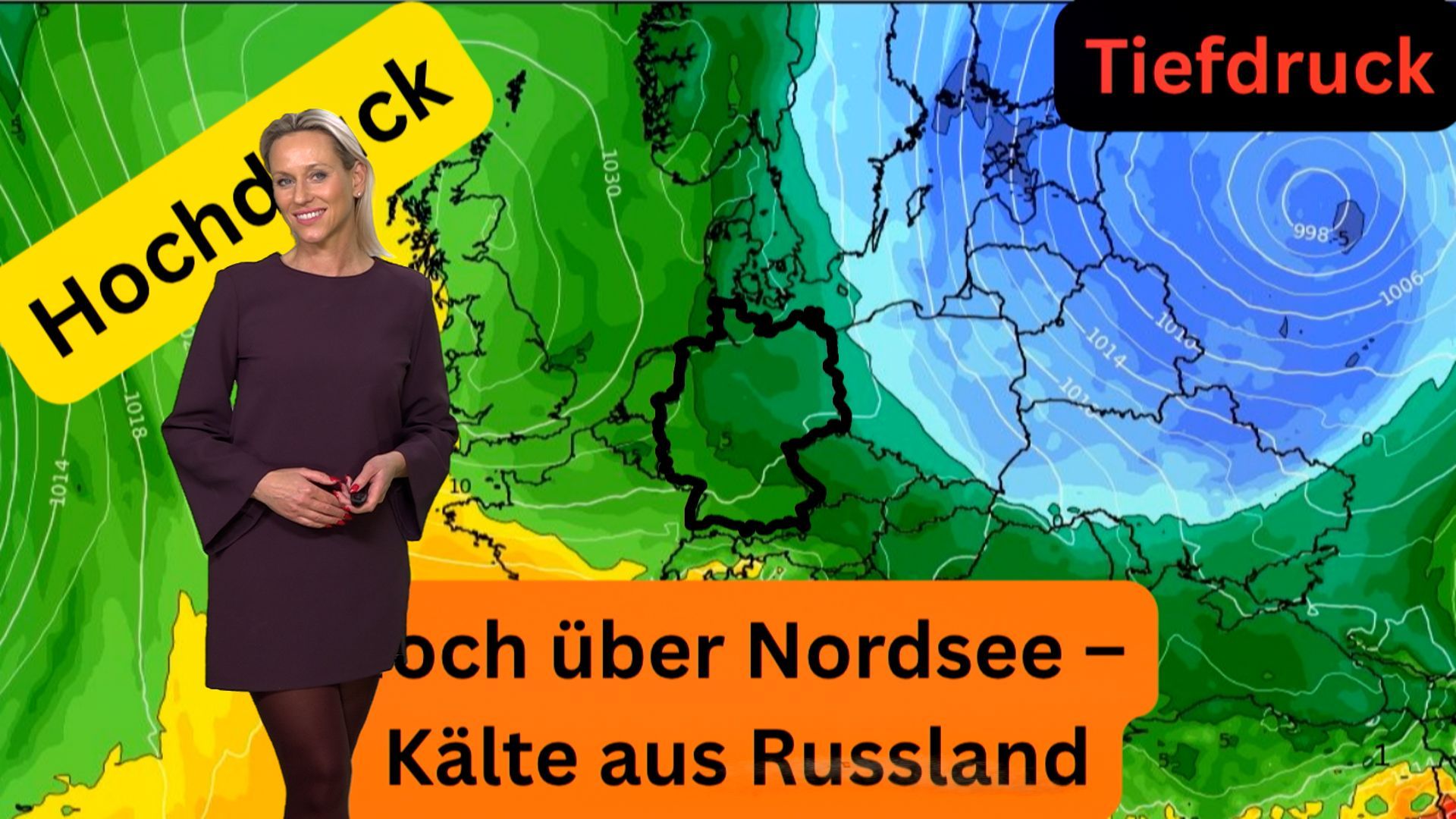 Video: Nordsee-Hoch blockt Deutschland – aber von Osten drängt schon die sibirische Eiseskälte heran!