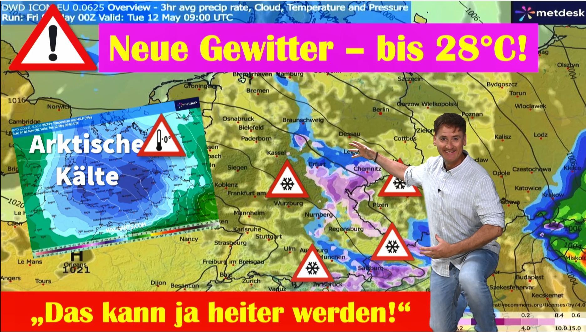 Video: „Wahnsinn!" 28 Grad zum Muttertag, dann Schnee in den Mittelgebirgen – Eisheilige am 12. Mai!