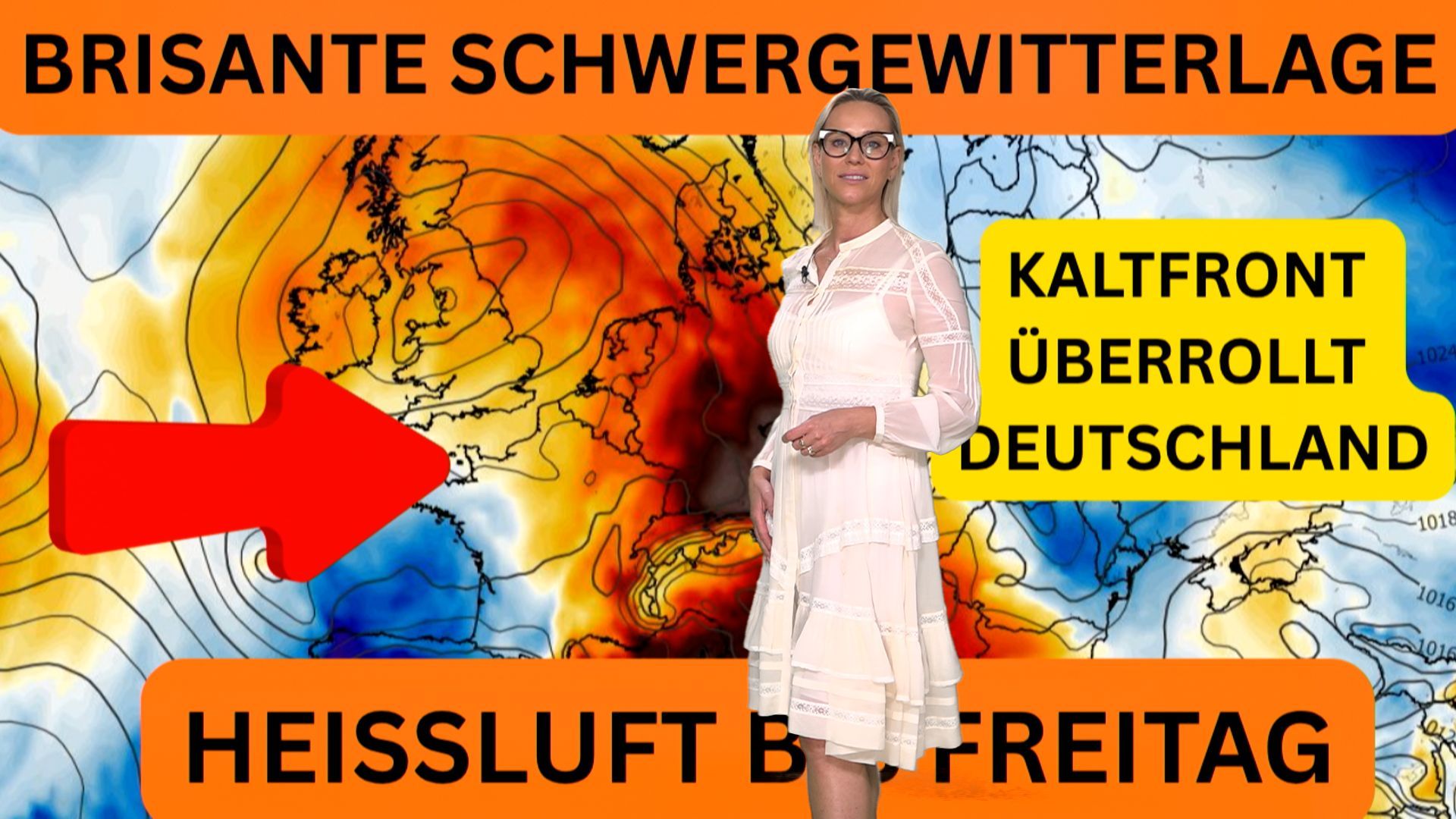 Video: SCHWERGEWITTER-ALARM! Kaltfront trifft auf Hitze – jetzt drohen Hagel und Orkanböen – ab Donnerstag!