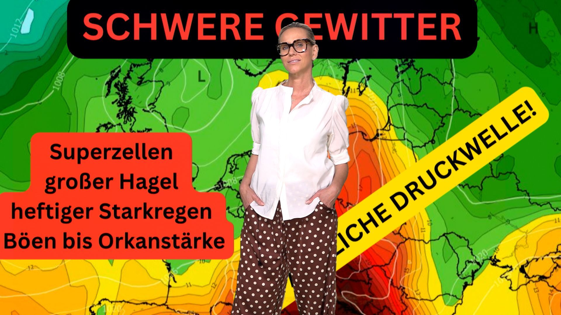 Video: Gewitterlage über Deutschland & FÖHN-FALLE ÜBER BAYERN! Dryline zündet Superzellen & Orkanböen