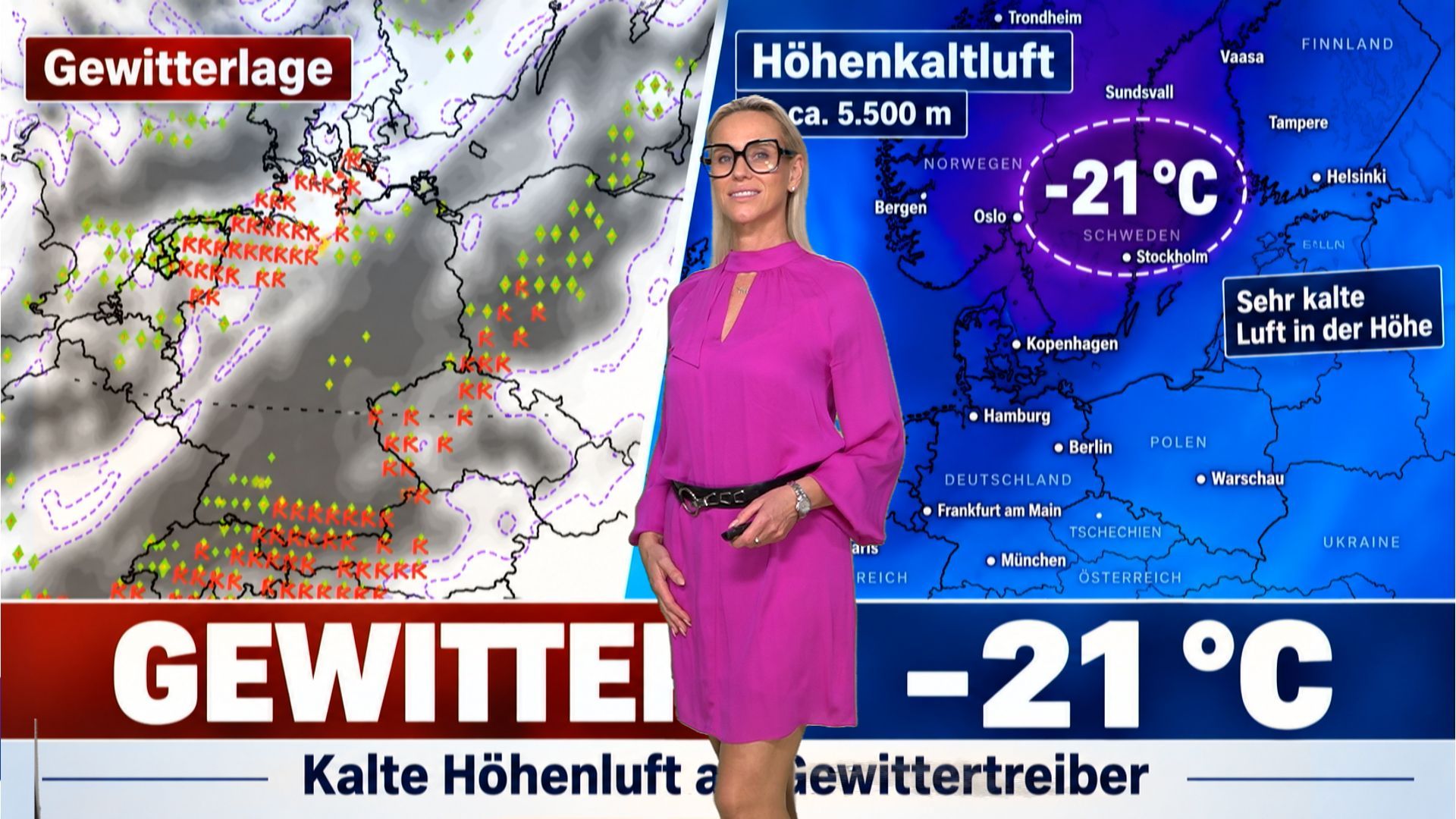 Video: -21 °C Höhenkaltluft über unseren Köpfen: Jetzt steigt das Gewitterpotenzial. Wo wird es heftig?