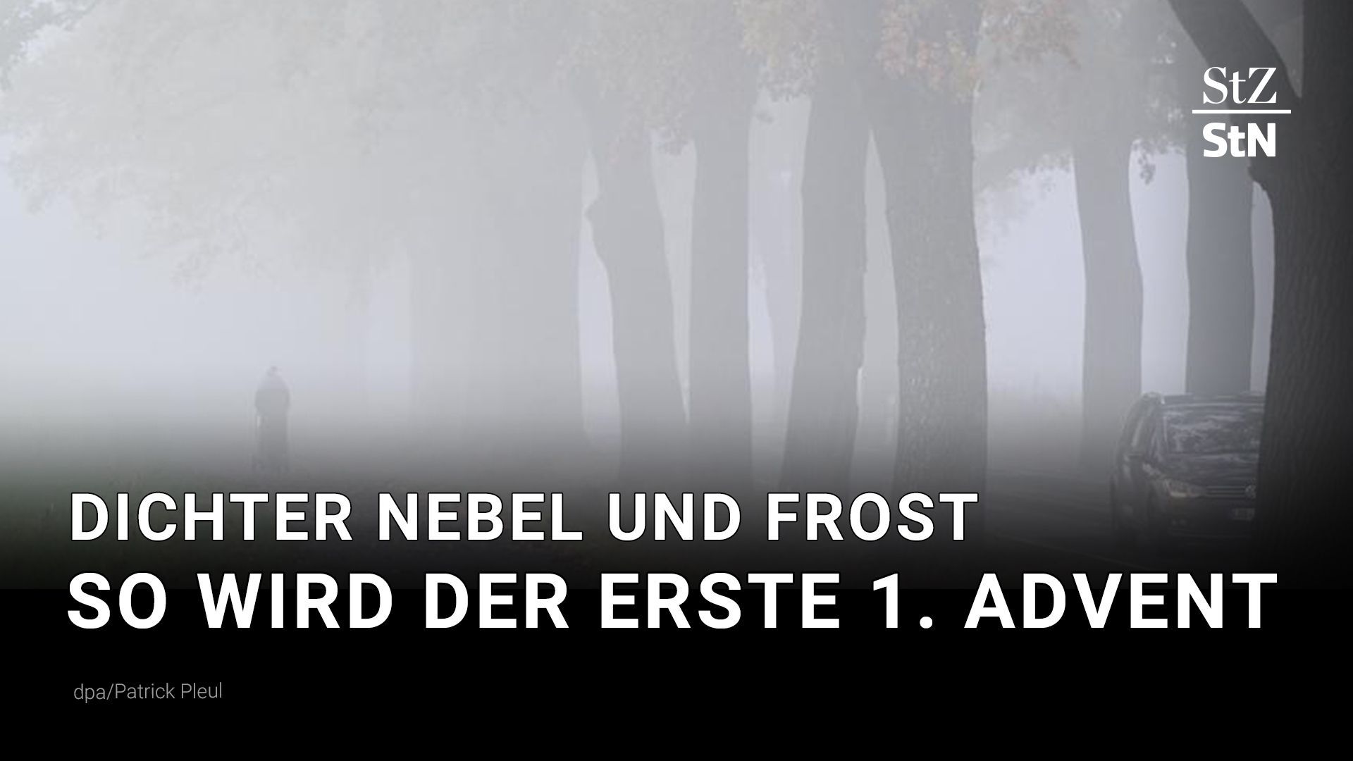 BW: Adventswochenende versinkt im Nebel und der Kälte