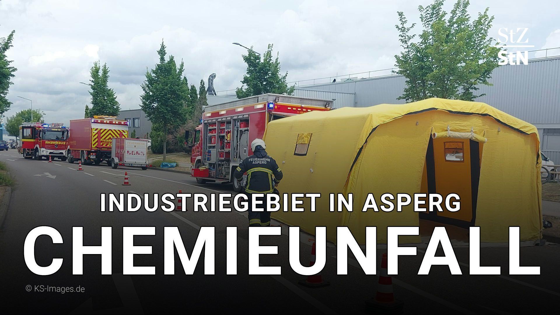 Video: Gelbe Wolke – Chemieunfall im Industriegebiet in Asperg