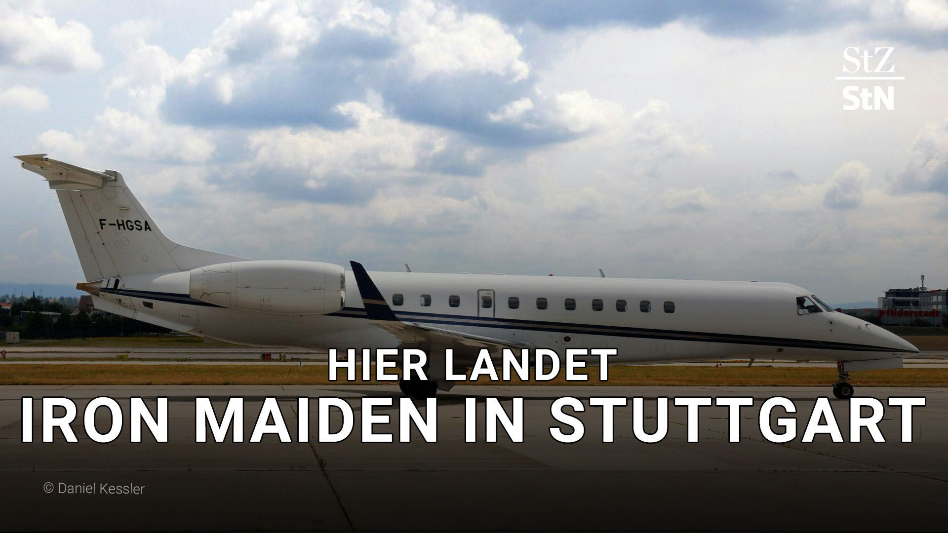 Video: Vor dem Konzert: Hier landet Iron Maiden am Flughafen in Suttgart