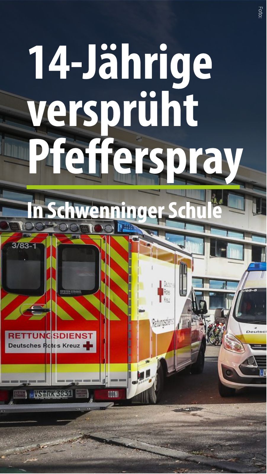 Video: 14-Jährige versprüht Pfefferspray in Schwenninger Gymnasium