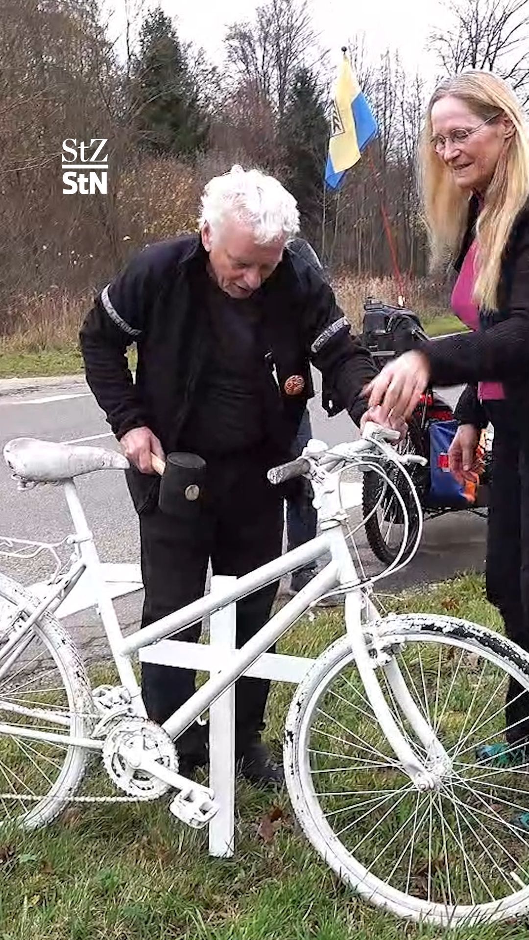 Video: Trauerfahrt für getöteten Radfahrer in Esslingen