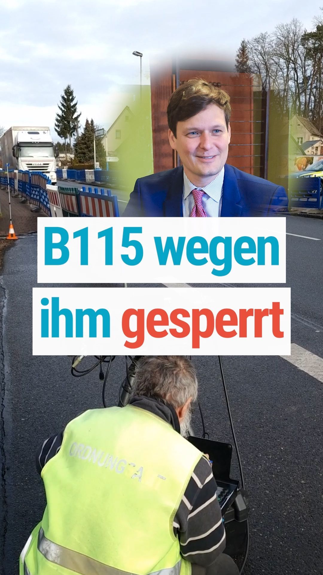 Video: B115 für Raser-Prozess gegen Minister Clemens gesperrt