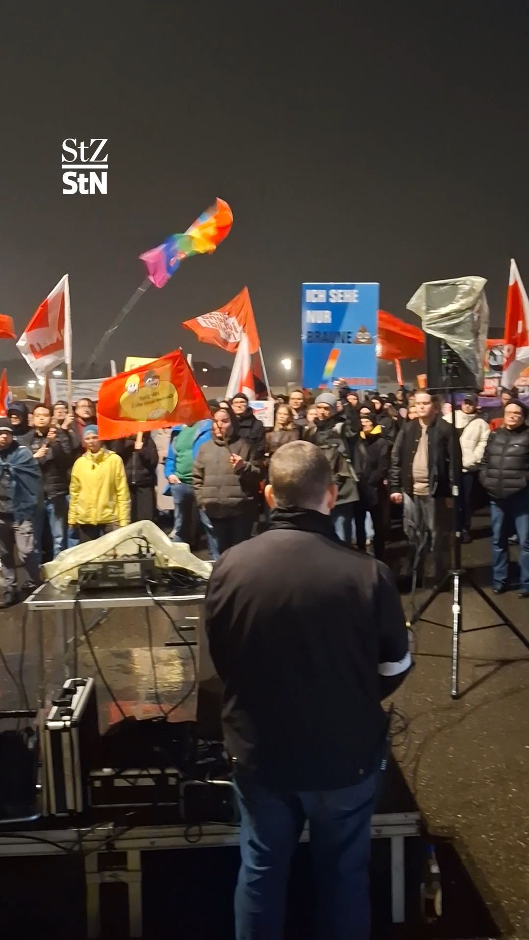 Video: Protest gegen AfD-Auftritt im SWR
