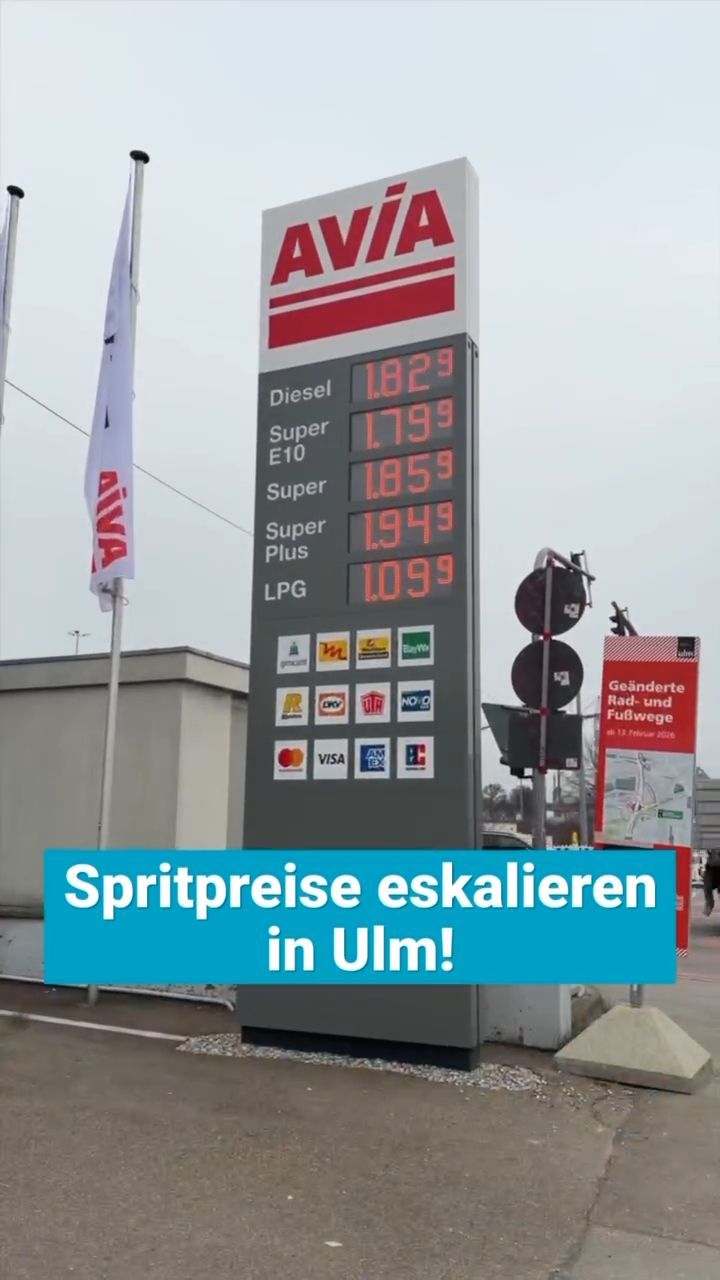 Video: Hohe Spritpreise in Ulm