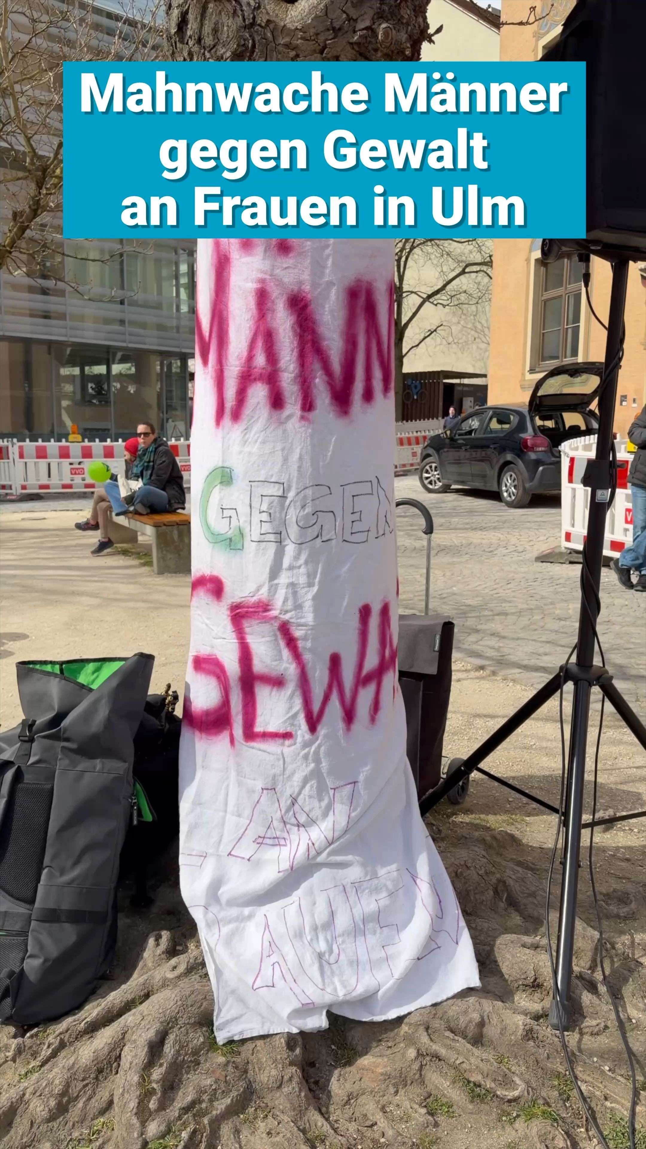 Video: Mahnwache in Ulm: Männer gegen Gewalt an Frauen