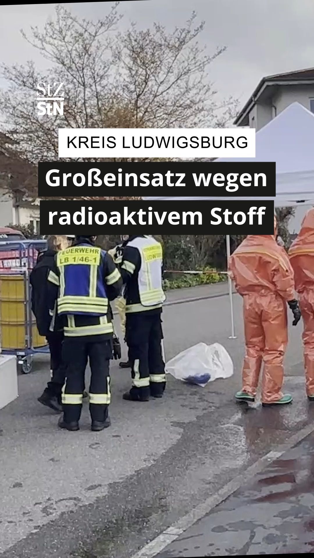 Video: Vaihingen an der Enz: Fläschchen mit „Polonium 210“-Aufschrift löst Großeinsatz aus