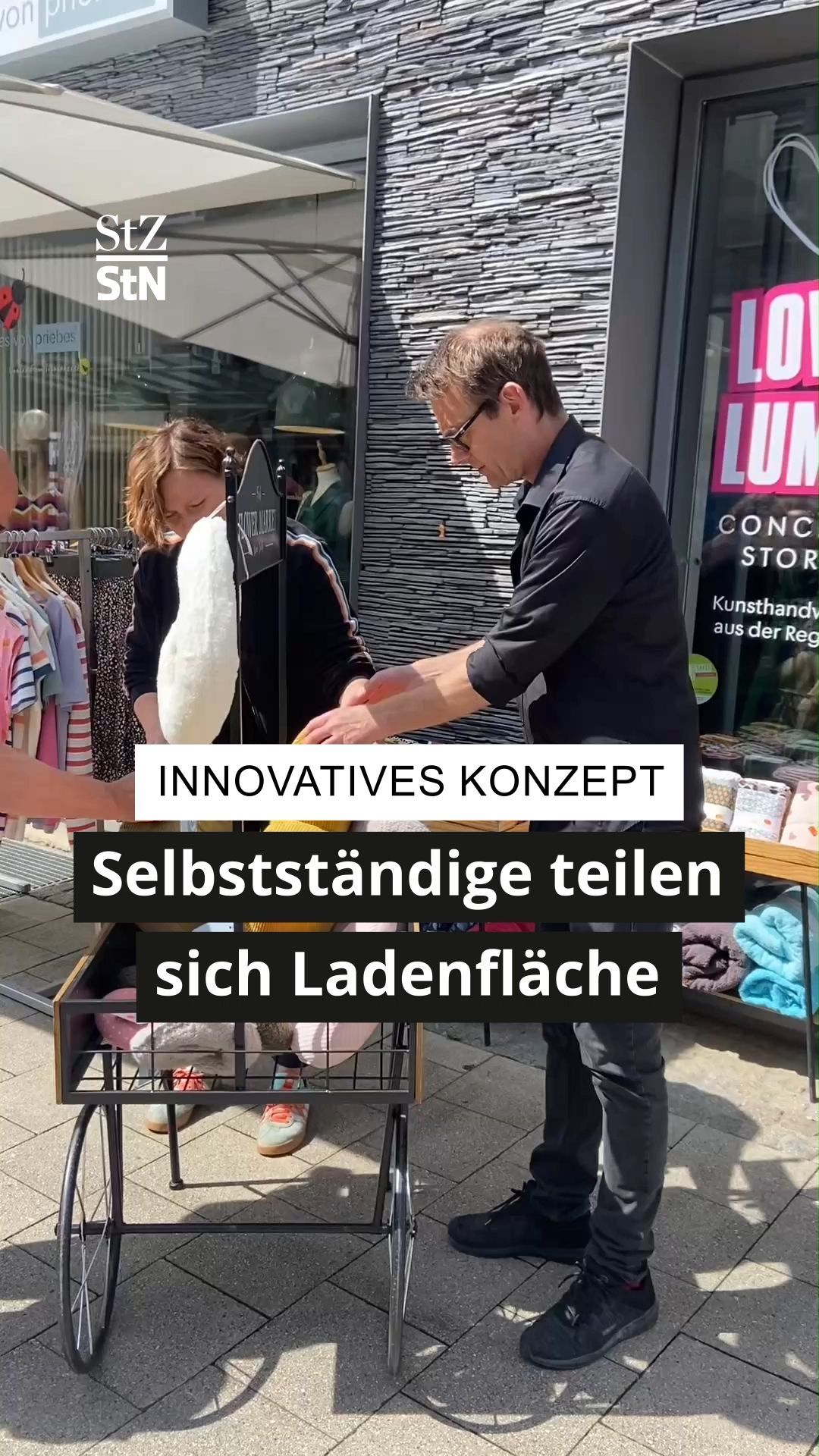 Video: Selbstständige teilen sich in Ludwigsburg Ladenmiete