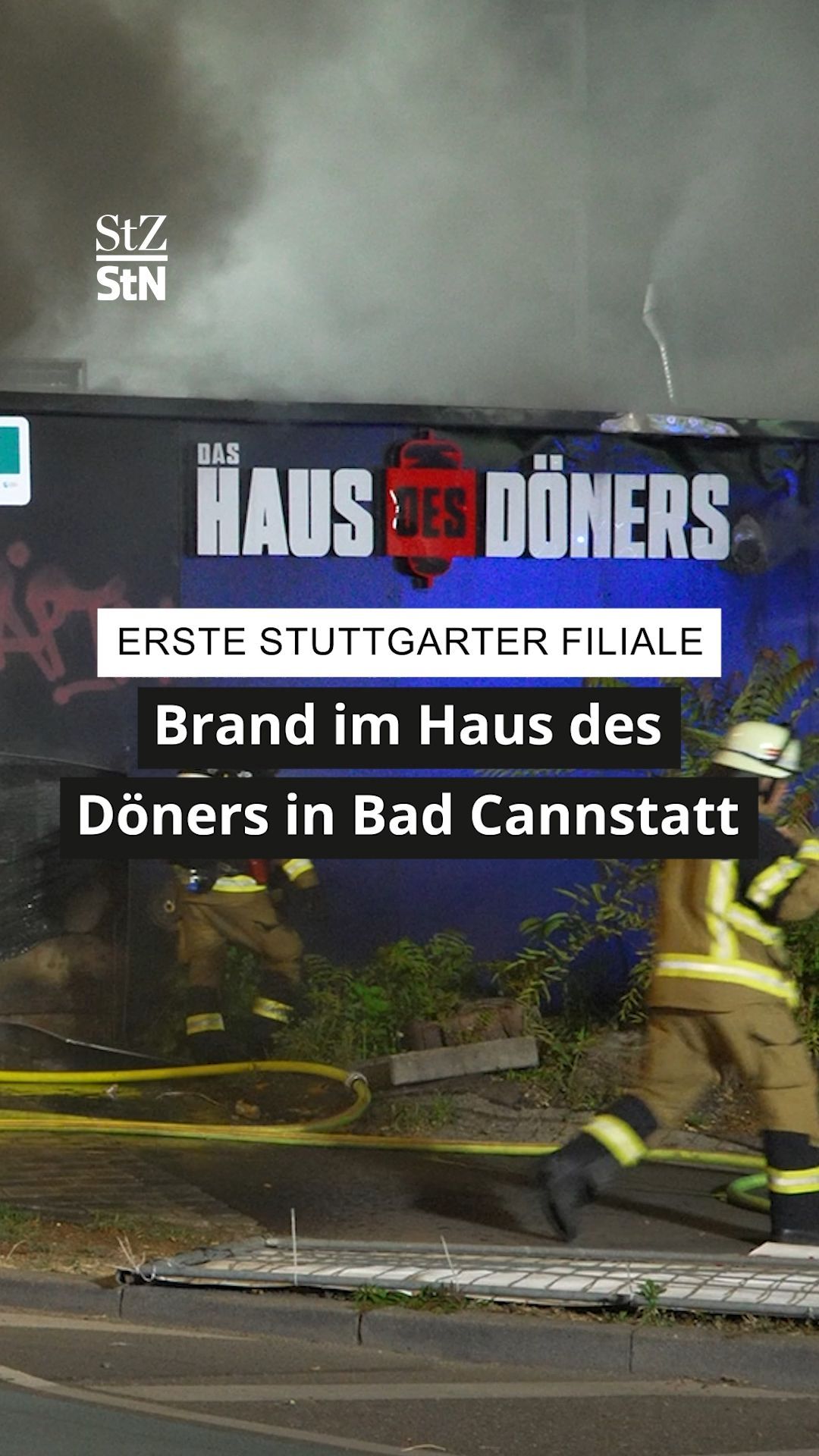 Video: Brand im Haus des Döners in Bad Cannstatt