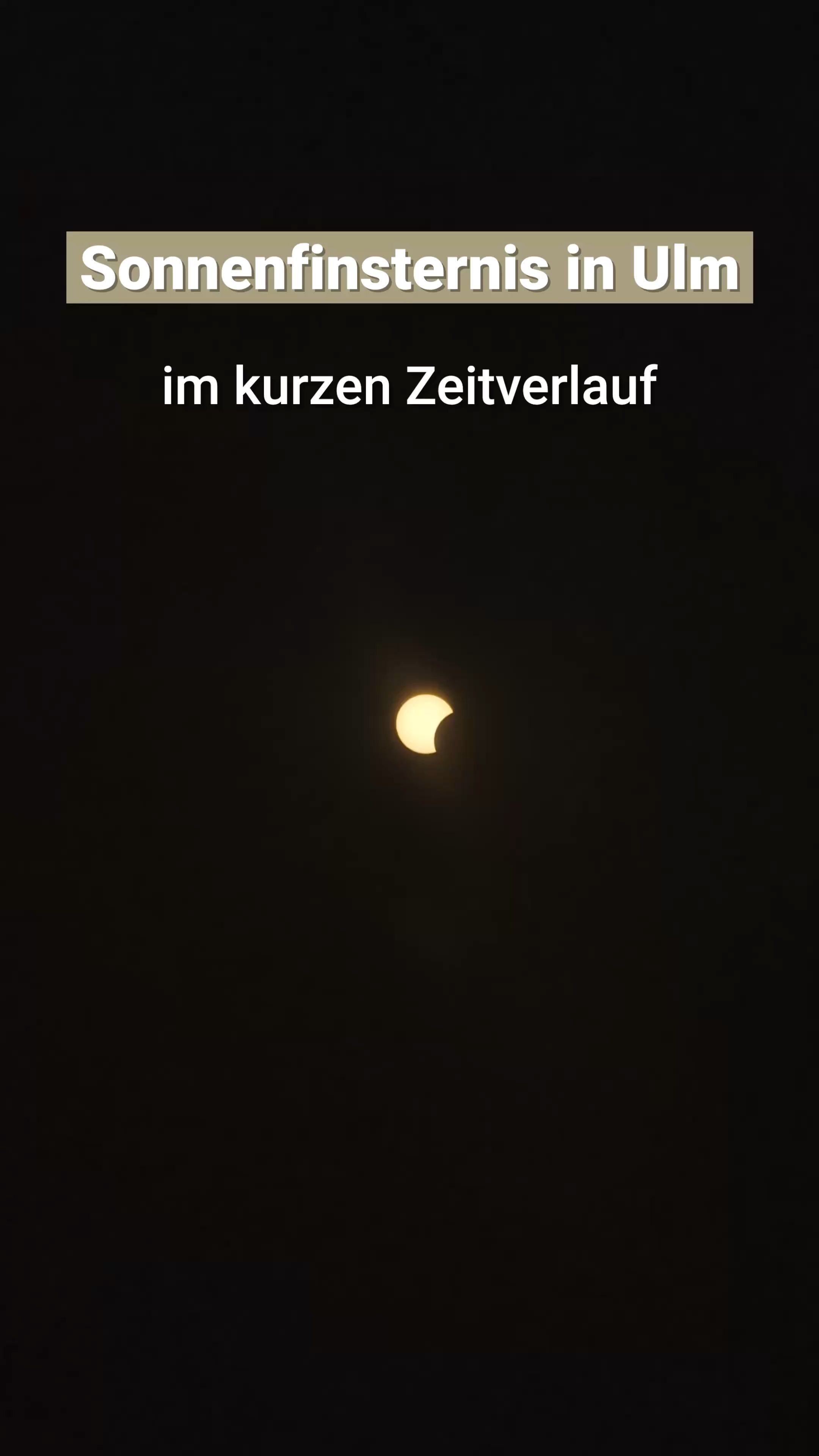 Video: Sonnenfinsternis in Ulm