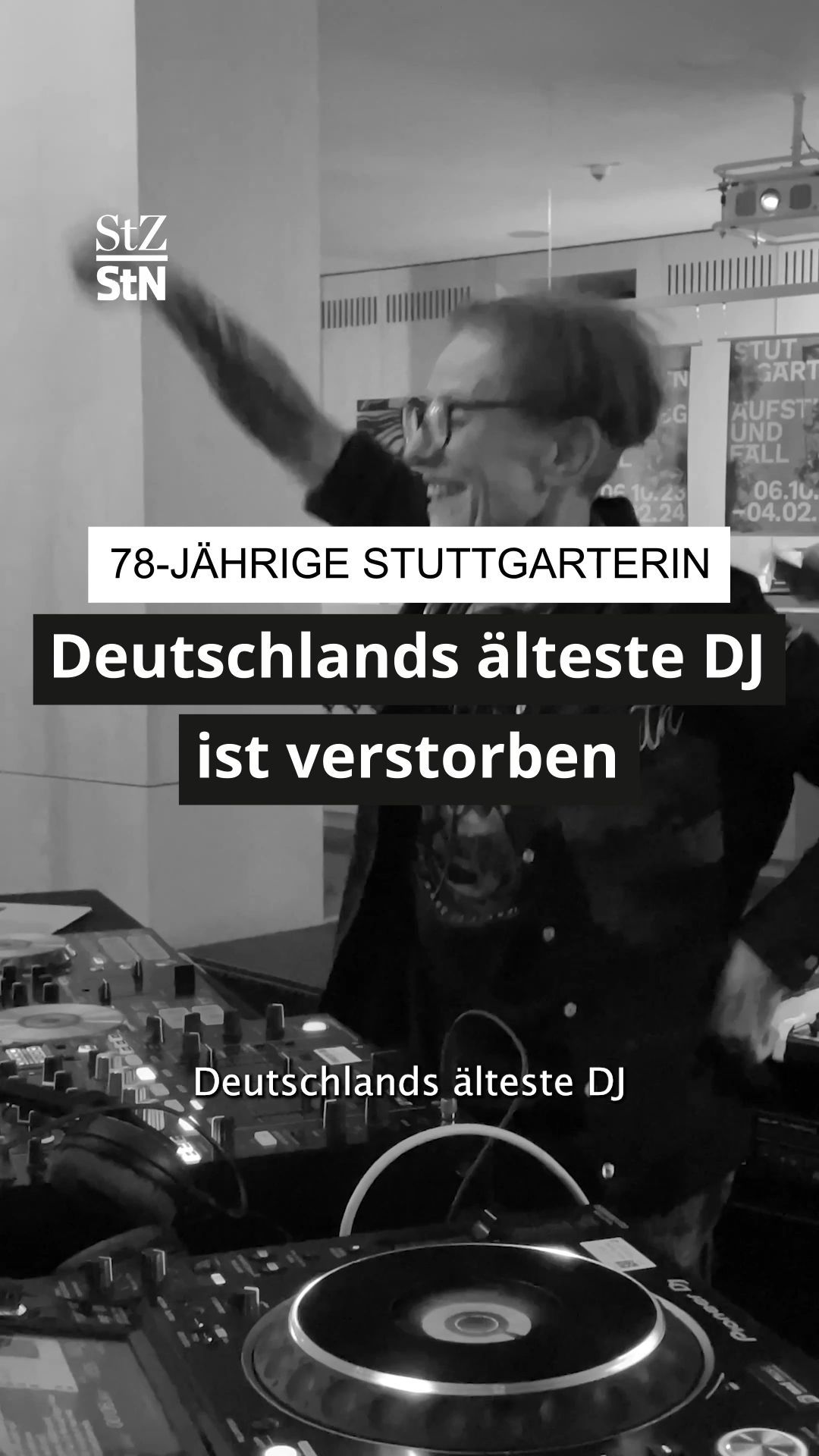 Video: Stuttgarterin Elly Steiner: Deutschlands älteste DJ ist verstorben