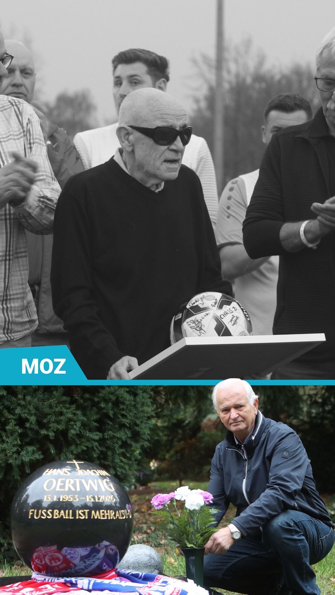 Die besondere Grabstätte für Trainer-Legende Hans Oertwig ist fertig