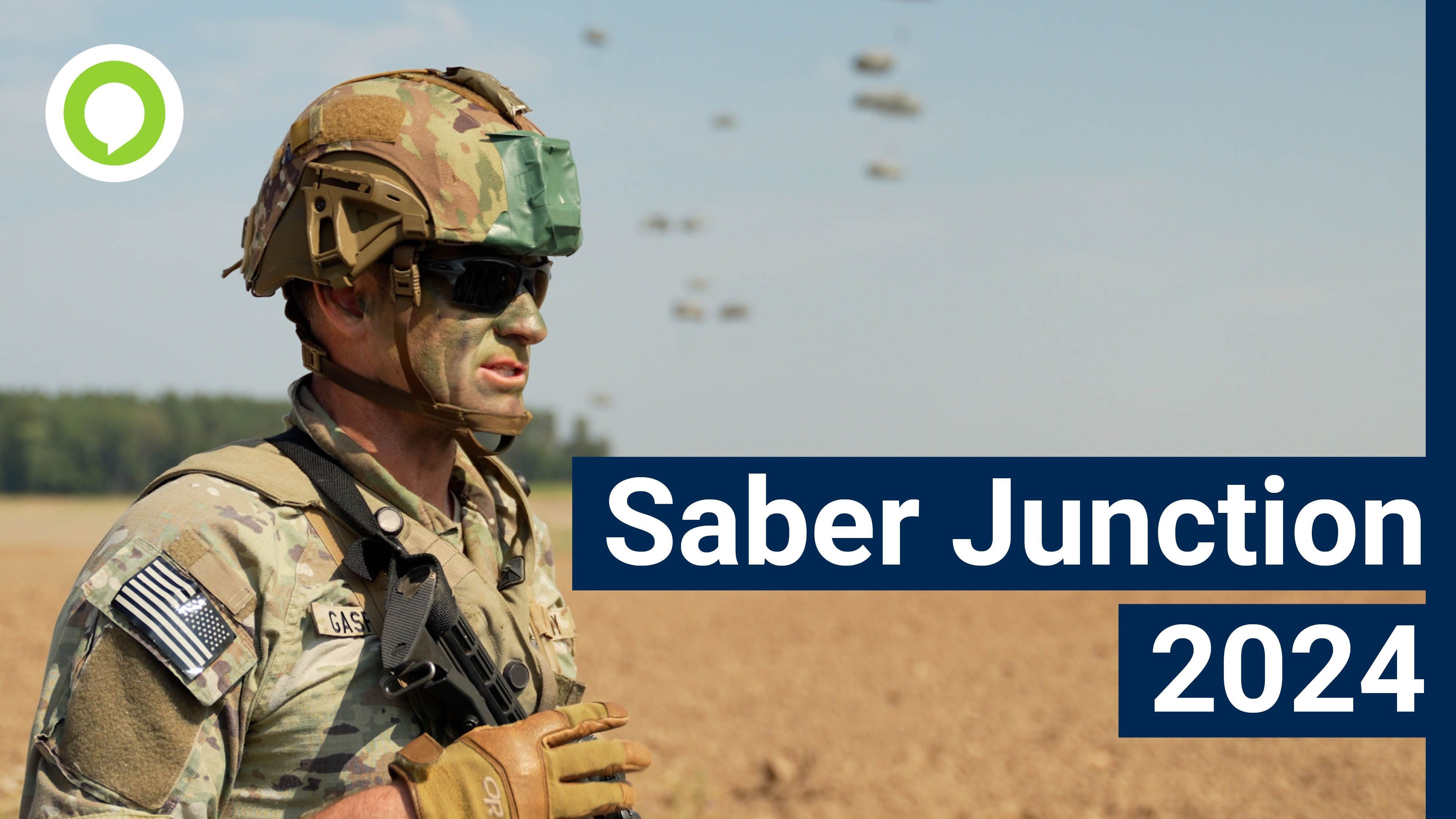 Saber Junction 24: Große Übung mit Fallschirmspringer außerhalb des Truppenübungsplatzes Hohenfels