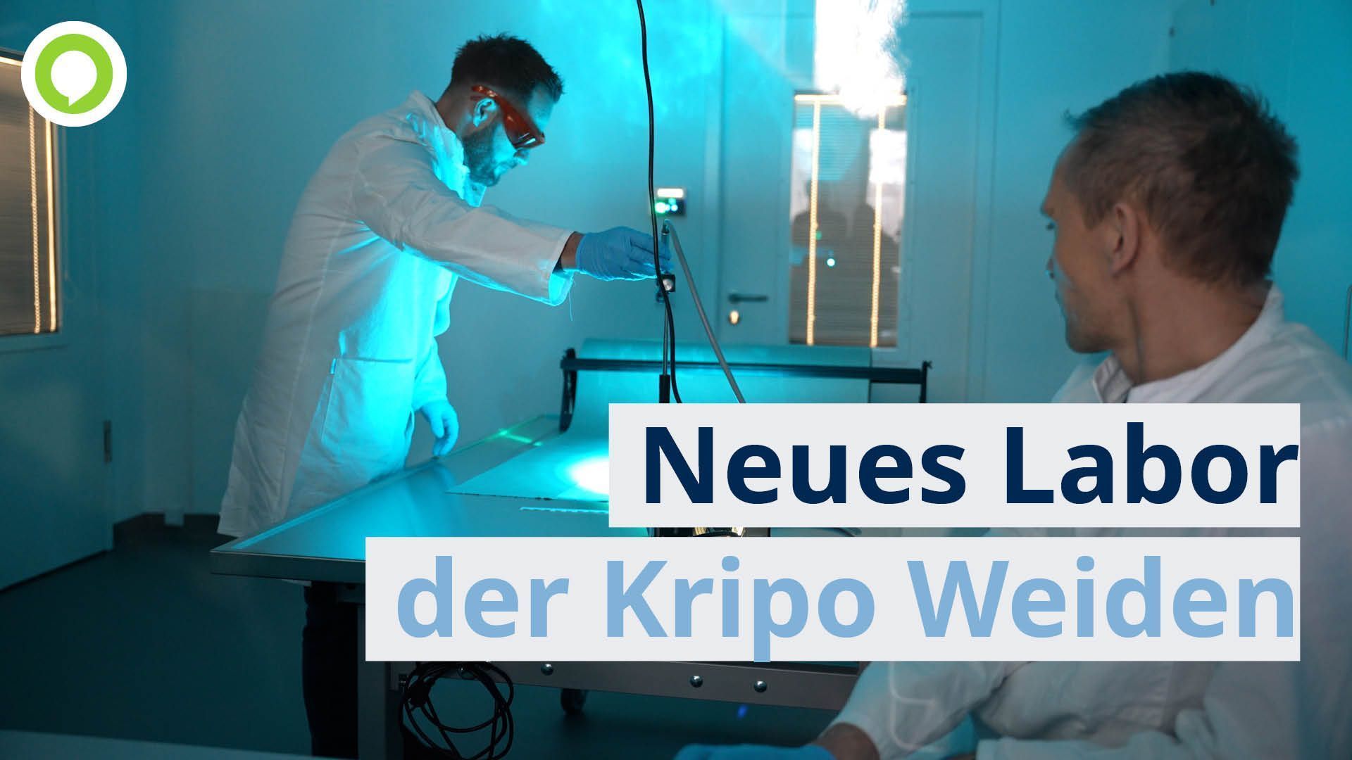 Video: Kriminalpolizei Weiden: Modernes Labor stärkt Spurensicherung