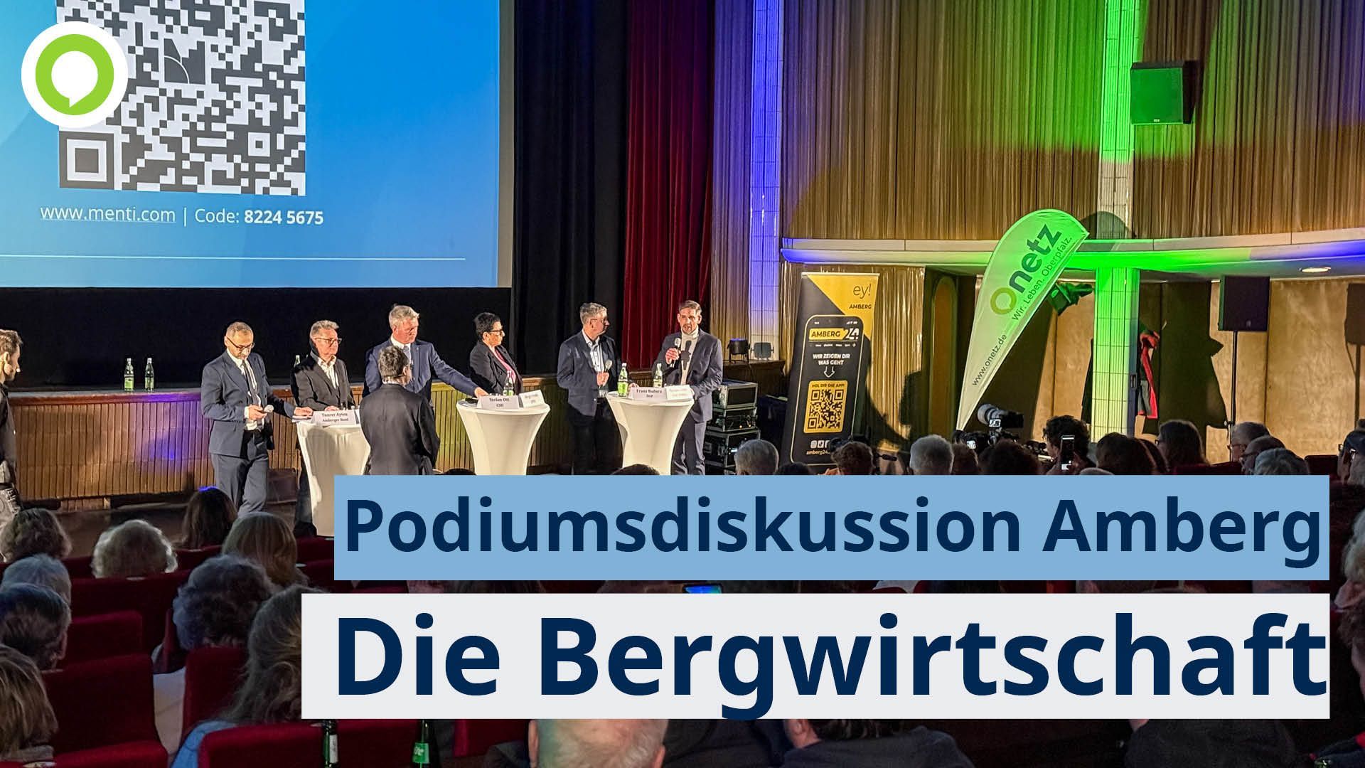 Video: Podiumsdiskussion: Amberger OB-Kandidaten diskutieren über Zukunft der Bergwirtschaft