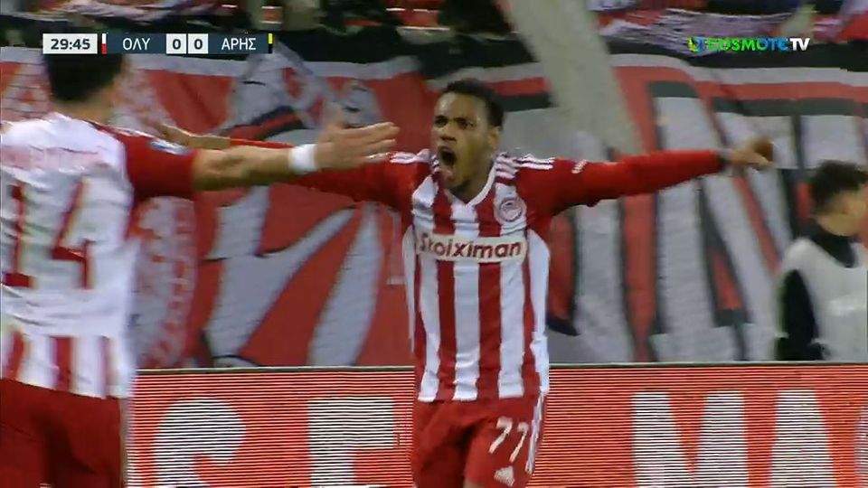 Ολυμπιακός-Άρης 1-0: Προβάδισμα με Γκάρι Ροντρίγκεζ (VIDEO)