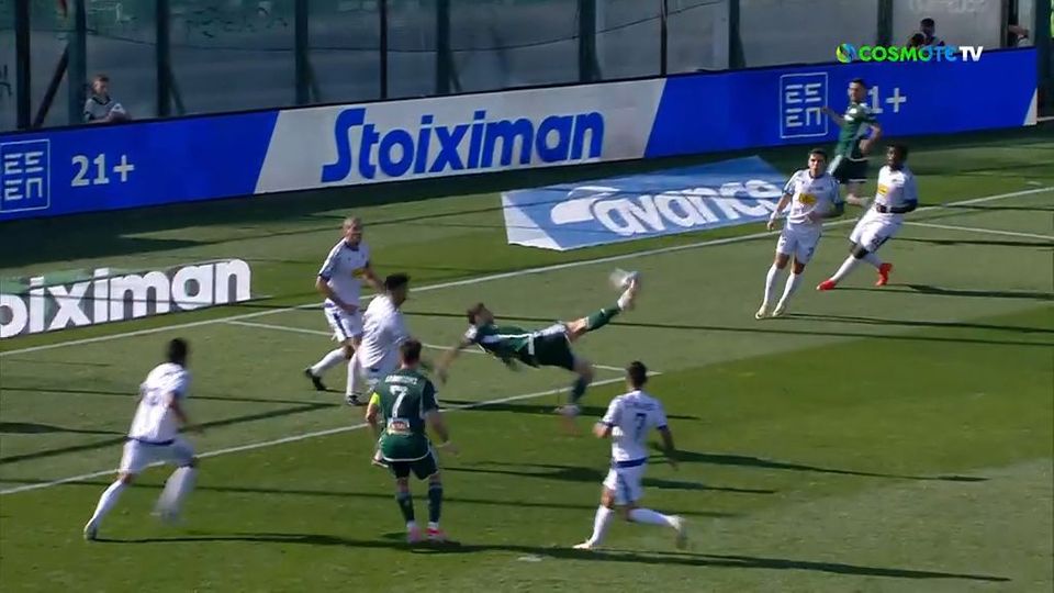 7 / 10: ΠΑΟ - Λαμία | Ο Σπόραρ προσπάθησε να σκοράρει με εντυπωσιακό "ψαλιδάκι"